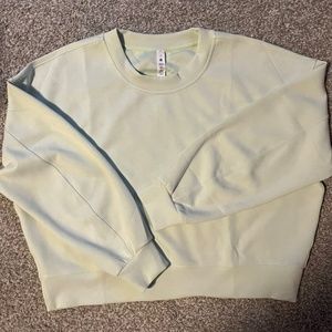 Lululemon Softstreme Perfectly Oversized Cropped Crew kohlrabi Green